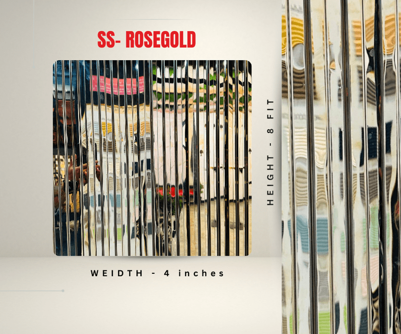 Stainless Steel Louvers – Rose gold