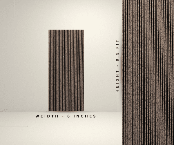 Charcoal louver bamboo ( dark brown)