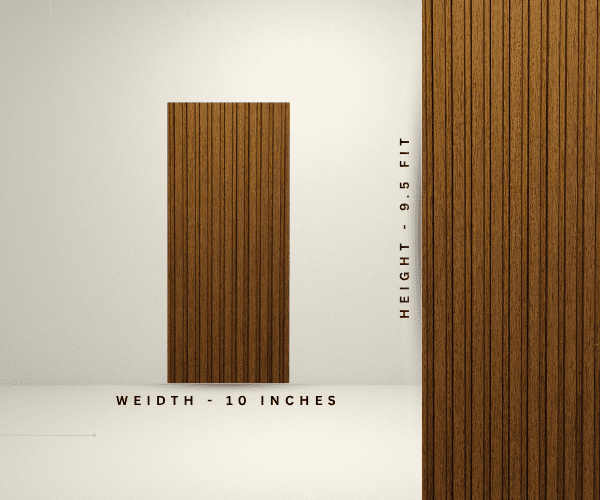 Charcoal louver chocolate brown