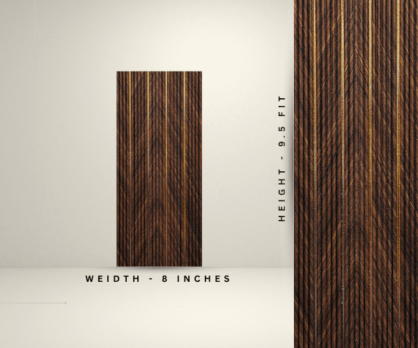 Charcoal louver bamboo