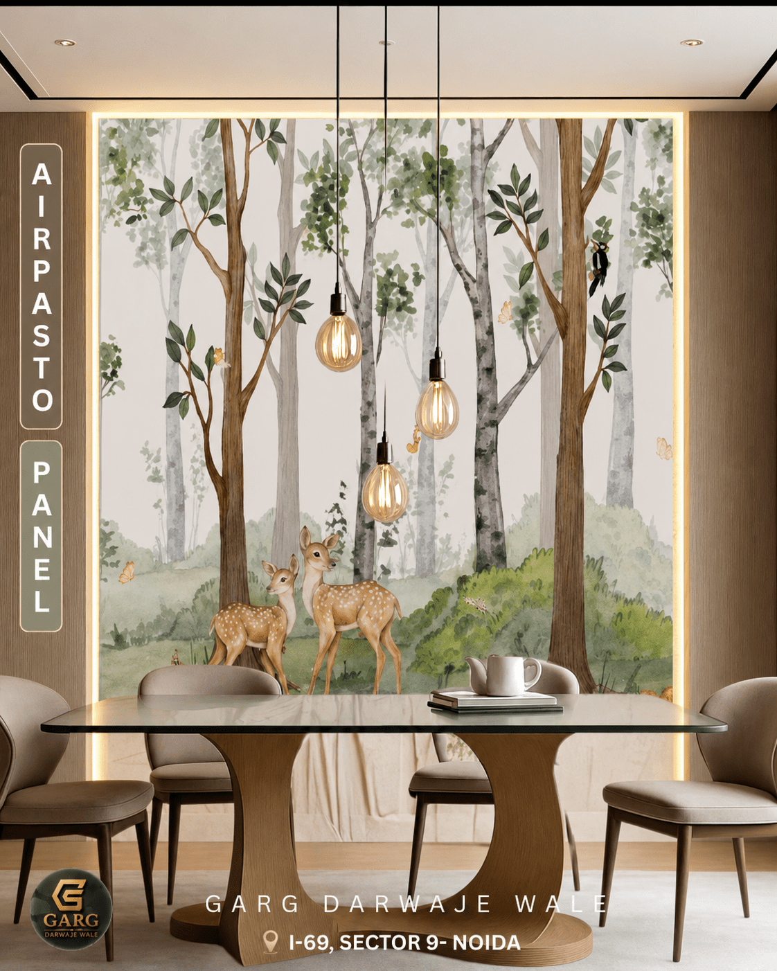 Trending Wall Art Ideas to transform your interiors with premium 3D wall art panels. Explore customizable designs, large-format decorative panels, and modern wall décor solutions from Garg Darwaje Wale in Noida Sector 9.